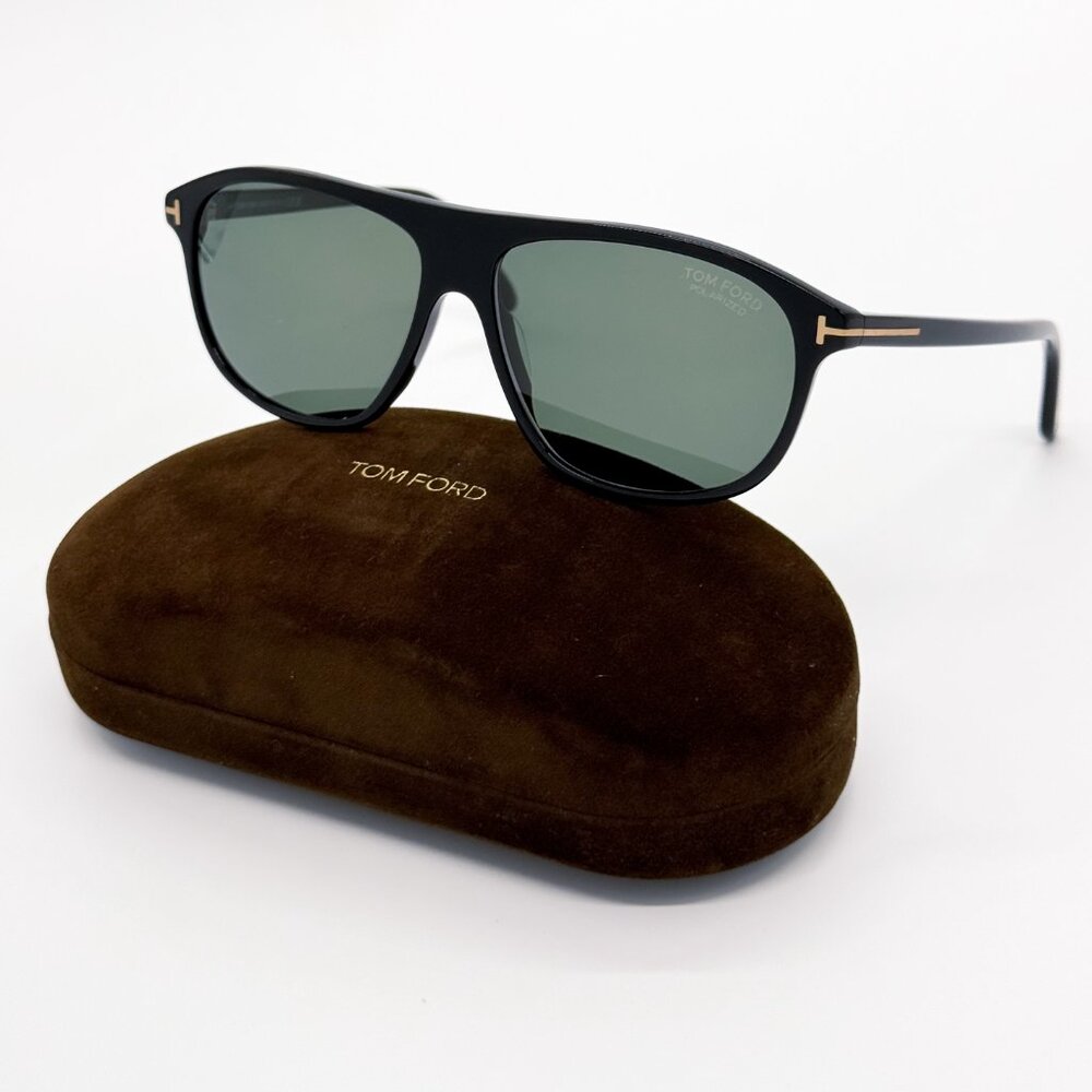 NEW TOM FORD PRESCOTT TF1027 01R POLARIZED MEN SUNGLASSES FT1027/S 01R